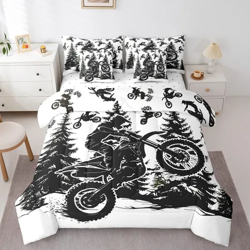 Miniatura 19 de Feelyou Juego de edredón de tren vintage de 7 piezas, diseño retro de motor de vapor para niños y niñas, juego de ropa de cama retro de tren