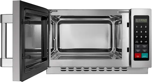 Miniatura 5 de Midea Equipment 1034N1A Horno microondas comercial de encimera con control táctil, 1000W, de acero inoxidable, 1.2 pies cúbicos