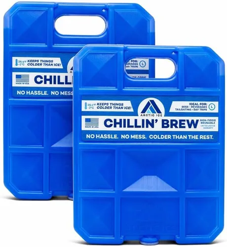 Miniatura 11 de Arctic Ice Chillin' Brew Series Long Lasting Reusable Ice Pack - Freezes at 28° Fahrenheit - Designed to Keep Beverages Colder Than Ice