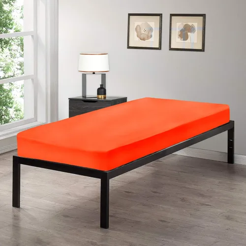 Miniatura 7 de Gilbins Sábana bajera ajustable tamaño cuna de 30 x 75 pulgadas, hecha de algodón, perfecta para literas de campamento, caravanas, camas