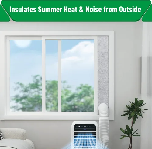 Miniatura 7 de Forestchill - Kit de ventilación de aire acondicionado portátil con paneles de espuma aislante, 3 paneles de sellado de ventilación de CA ajustables