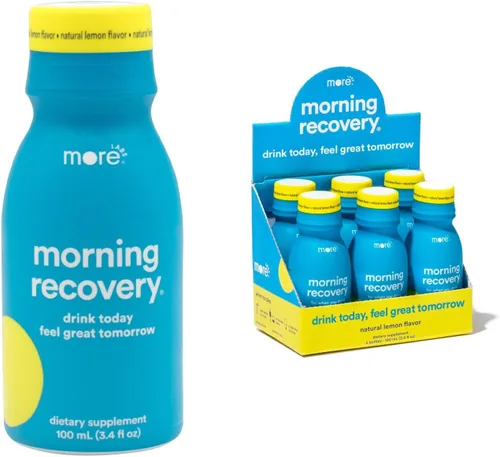Miniatura 20 de Morning Recovery Electrolitos, Fórmula Patentada de Bebida de Cardo Mariano para Hidratar Mientras Bebes, DHM Líquido Altamente Soluble, Sin OGM