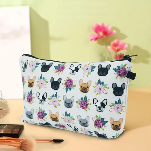 Miniatura 5 de Bolsas de cosméticos para mujeres, pequeña bolsa de maquillaje con girasol para bolso, bolsa de aseo de viaje, accesorios organizadores, neceser