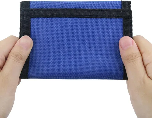 Miniatura 6 de NEICY Billetera de lona con bloqueo RFID para hombres y mujeres Carteras de camuflaje triple para deportes al aire libre con adhesivo mágico