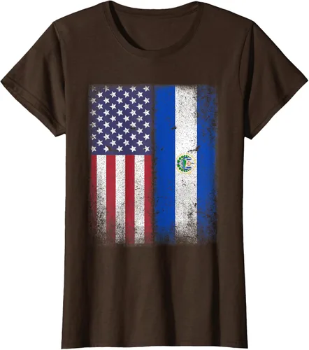 Miniatura 21 de Salvadoran American Flag El Salvador Salvadorean Salvadorian T-Shirt for Women Kids Men