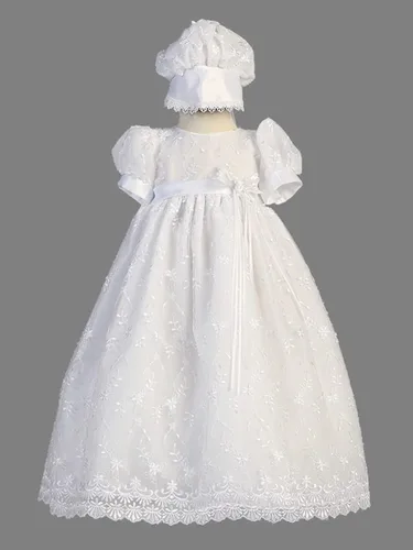 Miniatura 2 de Bautizo Vestidos para Bebé Niña Vestidos de Bautizo para Bebé Niña Vestido de Encaje de Tul Ropa de Bautizo para Bebé Niña Vestido