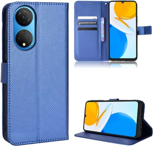 Miniatura 10 de Funda para Honor X7, CMA-LX2, piel sintética negra, tema de dibujos animados, ranura para tarjeta y clip para notas