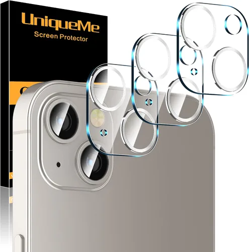 Miniatura 40 de UniqueMe para Paquete de 3 Protectores de Lente de Cámara para iPhone 15 Pro/iPhone 15 Pro Max, [Protección contra Caídas] [Compatible con Fundas]