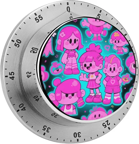 Miniatura 10 de Cute Rabbit 1 Kitchen Timer - Mechanical Visual Timer, Stainless Steel Digital Timers with Magnetic Base Egg Timers for Hard Boiled Eggs 60-Minute