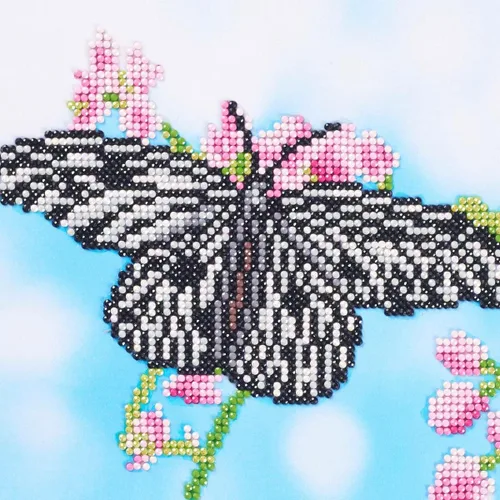 Miniatura 29 de DIAMOND ART BY LEISURE ARTS Kits de pintura de diamantes para adultos, abeja principiante de 8 x 8 pulgadas