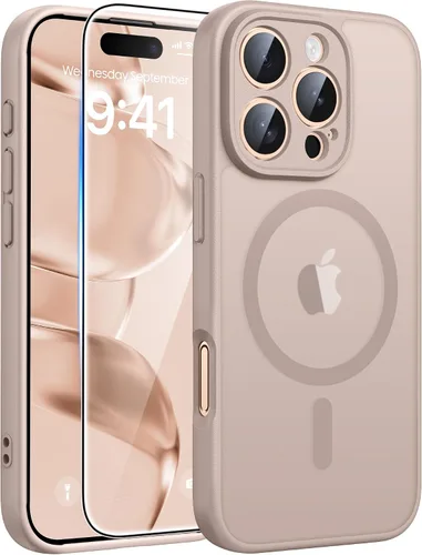 Miniatura 270 de FNTCASE - Funda para iPhone 16 Pro: magnética, mate, translúcida, de grado militar, protectora contra caídas, resistente, fina, duradera y a prueba
