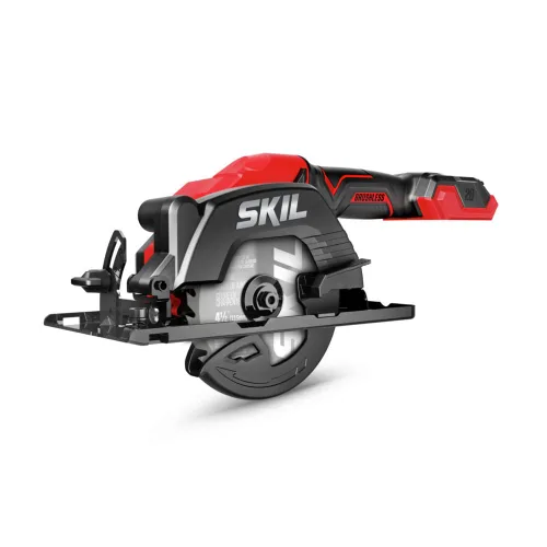 Miniatura 12 de Kit de sierra circular compacta y ligera de una mano SKIL PWRCORE 20 sin escobillas de 20 V, de 4-1/2 pulgadas, con hasta 6,000 RPM, incluye batería