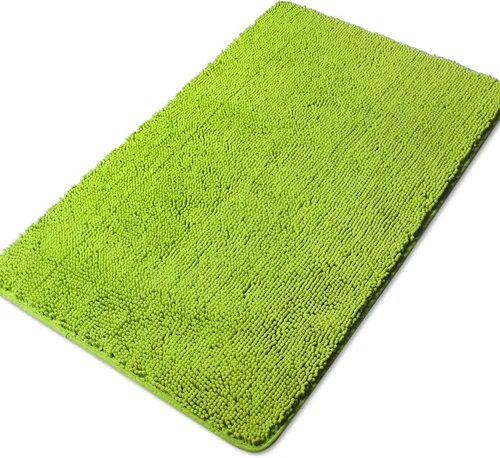 Miniatura 258 de Yeaban Alfombra de pasillo de baño de 24 x 72 pulgadas, antideslizante, alfombra de baño larga de felpilla gruesa, absorbente y lavable, alfombra