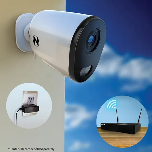 Miniatura 4 de Night Owl Cámara de disuasión inalámbrica 2K HD para interiores y exteriores con audio de 2 vías (1 cámara)