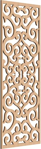 Miniatura 33 de Eveline - Paneles decorativos de pared de madera con calado, 13 3/8 pulgadas de ancho x 34 3/8 pulgadas de alto x 3/8 de alto, roble rojo rojo