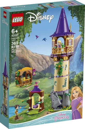 Miniatura 4 de LEGO Disney Princess Rapunzel's Tower 43187 Kit de juguetes de construcción de castillo y juego con 2 mini muñecas de película enredada, idea
