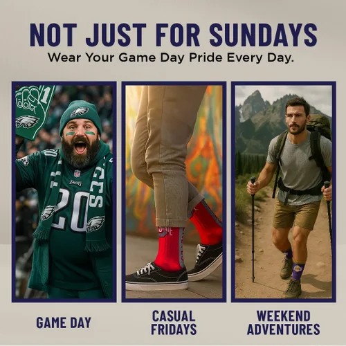 Miniatura 8 de For Bare Feet NFL - Calcetines unisex Mvp Crew Nfl L