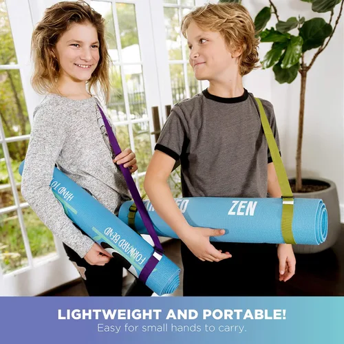 Miniatura 5 de Bean Products Yoga Mat for Exercise - Non Slip Thick Comfortable Workout Floor Mat for Adults and Kids - Eco Friendly Foldable Yoga Mat for Yoga