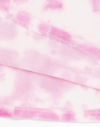 Miniatura 8 de Barbie Poncho de toalla para niñas Toalla de baño rosa con teñido anudado para niños Bata cambiadora gráfica de muñeca Acogedor traje de baño