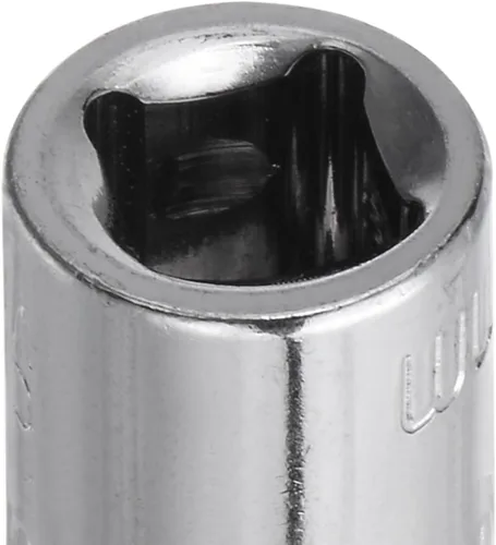 Miniatura 5 de uxcell 4 Pcs 1/4-Inch Drive 0.197 in 6-Point Zócalo poco profundo, métrico, acero con cromado