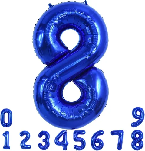 Miniatura 9 de TONIFUL Globo azul marino número 1 de 40 pulgadas de Mylar de gran tamaño azul oscuro digital 1 globo para fiesta de cumpleaños, despedida