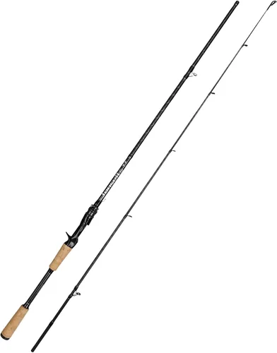 Miniatura 14 de Jenseits Carbon Fiber Fishing Rod Series (6-12 Ft), Spinning & Casting Rods with Stainless Steel Ceramic Guides, Fast Action Fishing Pole for Bass