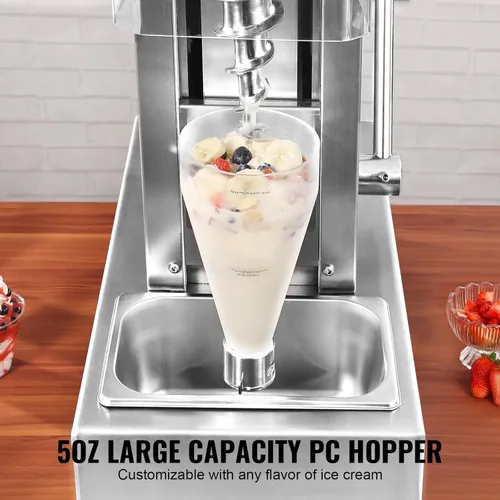 Miniatura 4 de VEVOR Máquina de mezcla de yogur congelado 400W, ajuste de velocidad continuo,Mezcladora de helado de batido de yogur 4200RPM