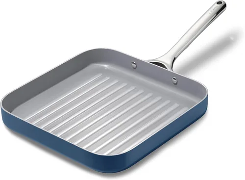 Miniatura 8 de Caraway - Parrilla cuadrada de 11" - Parrilla antiadherente con revestimiento cerámico - No tóxico, sin PTFE ni PFOA - Apto para horno y compatible