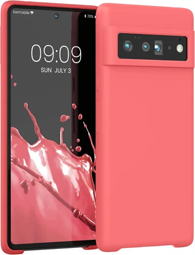 Miniatura 24 de kwmobile Funda Compatible con Google Pixel 6 Pro - Funda de teléfono de silicona TPU con acabado suave - Azul Arrecife