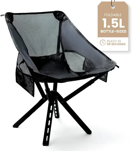 Campster2 - Silla plegable para campamento, silla alta portátil, capacidad de 265 libras, esenciales para acampar en la playa, senderismo y