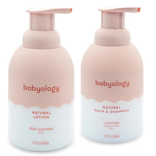 Miniatura 13 de Babyology All Natural Baby Wash and Shampoo - Ingredientes 100% comestibles - con agua de rosas orgánica (sin perfume) - 13,52 onzas líquidas