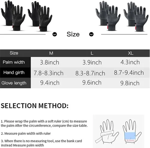 Miniatura 6 de KDGENG ARCTICZ - Premium Thermo Gloves, Arcticz Waterproof Windproof Thermal Gloves, Winter Non-Slip Touch Screen Gloves
