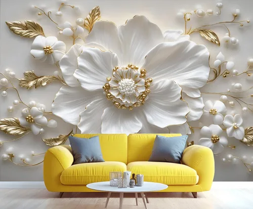 Miniatura 16 de Papel tapiz de pavo real, murales de pavo real de lujo, papel tapiz retro en relieve floral para niños y niñas, decoración de pared de dormitorio