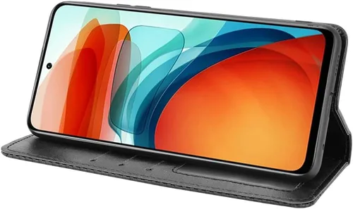Miniatura 4 de Jielangxin Keji Funda para Xiaomi Poco X3 GT Caso,Funda para Xiaomi Redmi Note 10 Pro 5G/Poco X3 GT Funda de cuero PU Flip Cover Negro