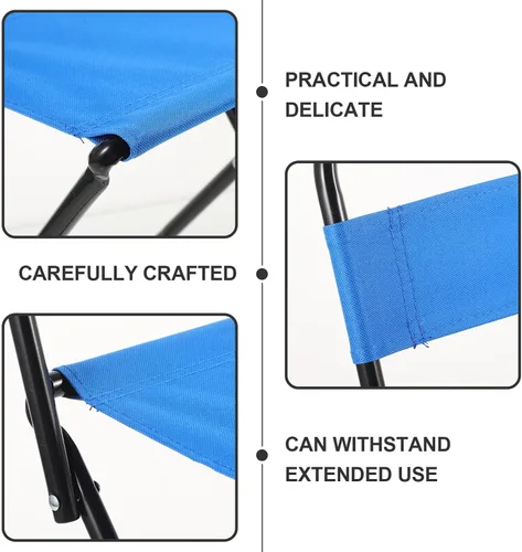 Miniatura 8 de STOBAZA Silla de camping pequeña y plegable ligera, portátil, para exteriores, diseño ergonómico, fácil almacenamiento y transporte para pesca