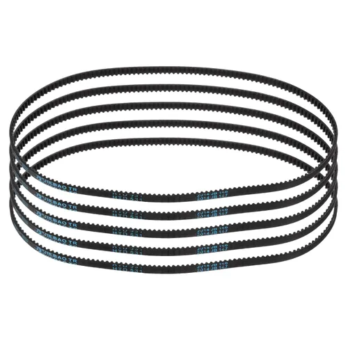 Miniatura 31 de uxcell 4pcs HTD-3M correa dentada de goma 60 dientes, 7.087 in de longitud de paso x 0.236 in de ancho x 0.094 in de altura, correa de distribución