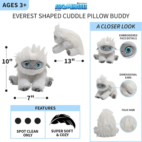 Miniatura 4 de Franco Kids Bedding - Almohada de peluche suave, talla única, Yeti Abominable