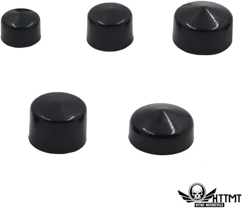 Miniatura 4 de MT247-001-BK - Tapas de pernos negros compatibles con Harley FLT FLH 2007-2013