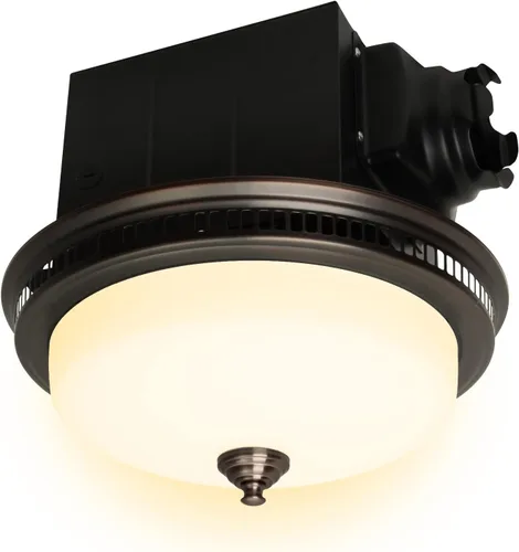 Miniatura 8 de Akicon Extractor de baño con luz, ultra silencioso de 110 CFM 1.5 Sones Ventilación de escape de baño Combo de luz y luz nocturna, 3 años de Blanco
