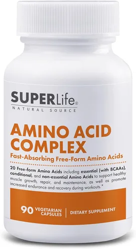 Complejo de aminoácidos - Aminoácidos esenciales y ramificados de rápida absorción y forma libre | Apoya el crecimiento muscular, la fuerza y la