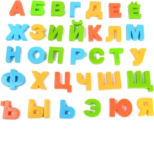 Miniatura 7 de BOHS Letras magnéticas del alfabeto ruso, juego en imanes de refrigerador, pizarra blanca, mesa, juguete educativo de aprendizaje para niños, 33