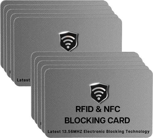 Miniatura 31 de SaiTech IT Paquete de 5 Tarjetas de Bloqueo RFID, Una Tarjeta Protege Toda la Billetera y Cartera, Protector de Tarjetas de Débito y Crédito