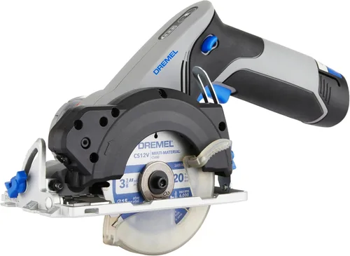 Dremel Blueprint - Sierra circular compacta sin escobillas de 12 V con guía láser integrada, batería de iones de litio y cargador (CS12V-S1)