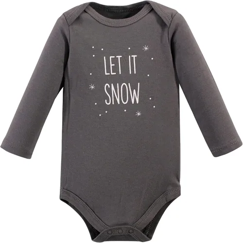 Miniatura 35 de Hudson Baby Body unisex de algodón de manga larga para bebé, leopardo rosa rojo