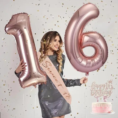 Miniatura 61 de Decoraciones de cumpleaños de 30 años para ella, banda y corona de cumpleaños de 30 años, adorno para pastel de cumpleaños y velas, tarjeta