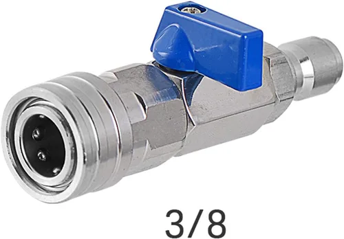 Miniatura 2 de Qianly Válvula de bola ligera de 4500 PSI, fácil de usar e instalar, válvula de bola profesional de alta presión para lavado de autos, limpieza