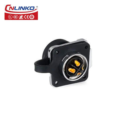 Miniatura 2 de CNLINKO Serie LP20 Conector Impermeable, Conector de Potencia IP68 4 pines 20A 500V M20 Conector LED, Aprobado UL CE Rohs (4 pines)