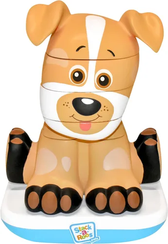 Miniatura 11 de Stack-a-Roos Baby Tiger por Salus Brands - Juguete apilable de animales, juguete educativo de aprendizaje temprano para bebés y niños pequeños, a