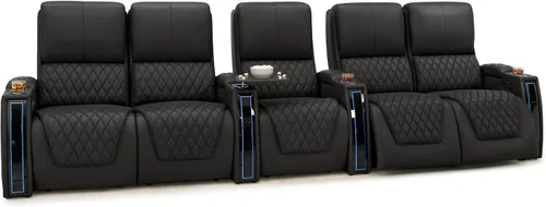 Miniatura 118 de Seatcraft Apex Zero-Gravity CoolZero - Asiento de cine en casa de cuero italiano, reposacabezas eléctrico, lumbar eléctrico, reclinable eléctrico