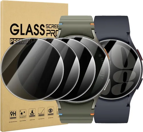 Miniatura 10 de Suoman 4-Pack para Samsung Galaxy Watch 6 Classic 43mm Protector de pantalla, [Antiarañazos] 2.5D 9H Película protectora de vidrio templado
